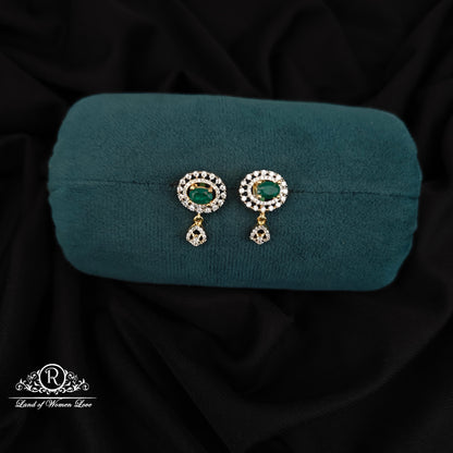 92.5 SILVER DIAMOND FINISHING EARRINGS-RCM1471