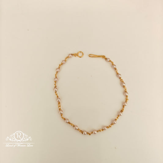 92.5 Silver Pearl Bracelet -RCH1192