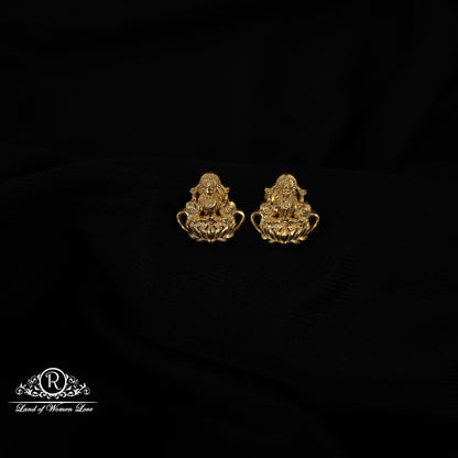 92.5-SILVER LAKSHMI DEVI EARRINGS-RCH1140