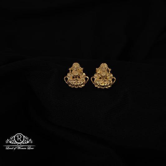 92.5-SILVER LAKSHMI DEVI EARRINGS-RCH1140
