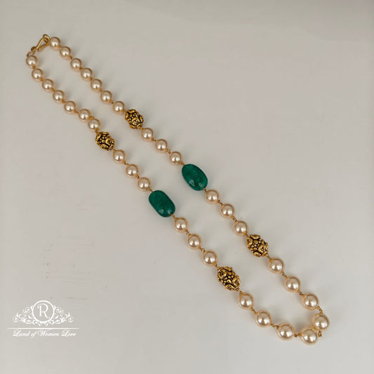 92.5 silver beads mala -RCH1146