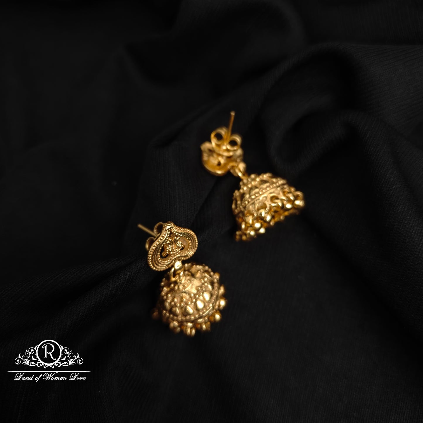 Silver jhumkas -RCH366