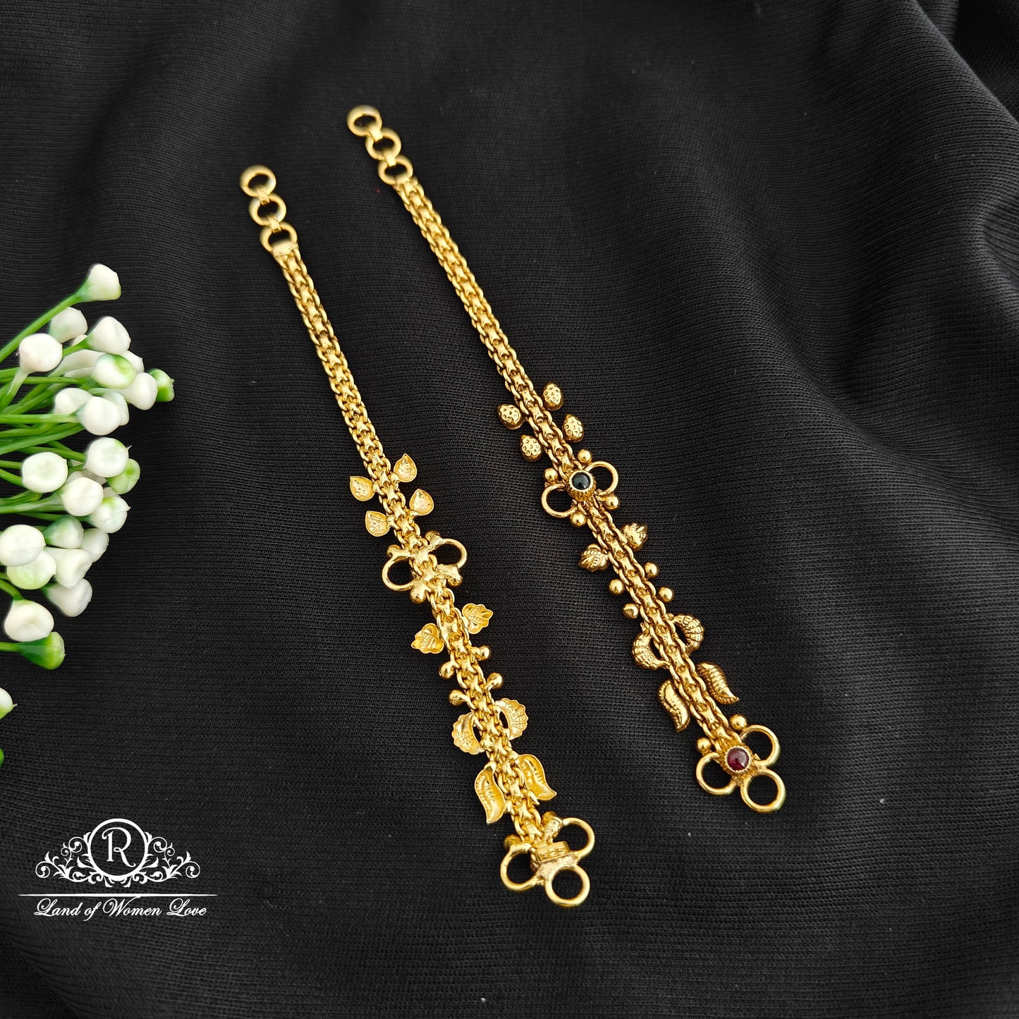 92.5 Silver Nakshi  Earchain-RCR156