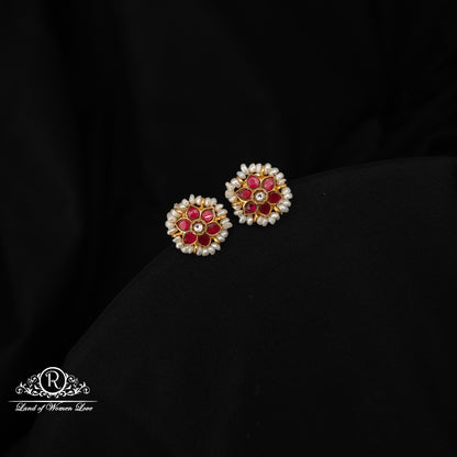 92.5 silver kundan earrings-RCNP002