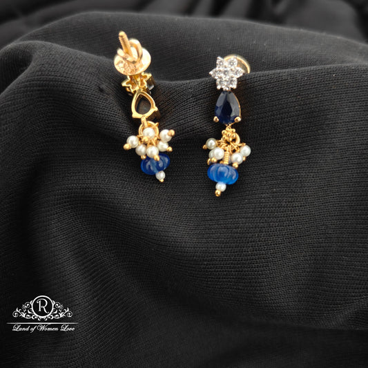92.5 silver diamond finishing  earrings-RCR206