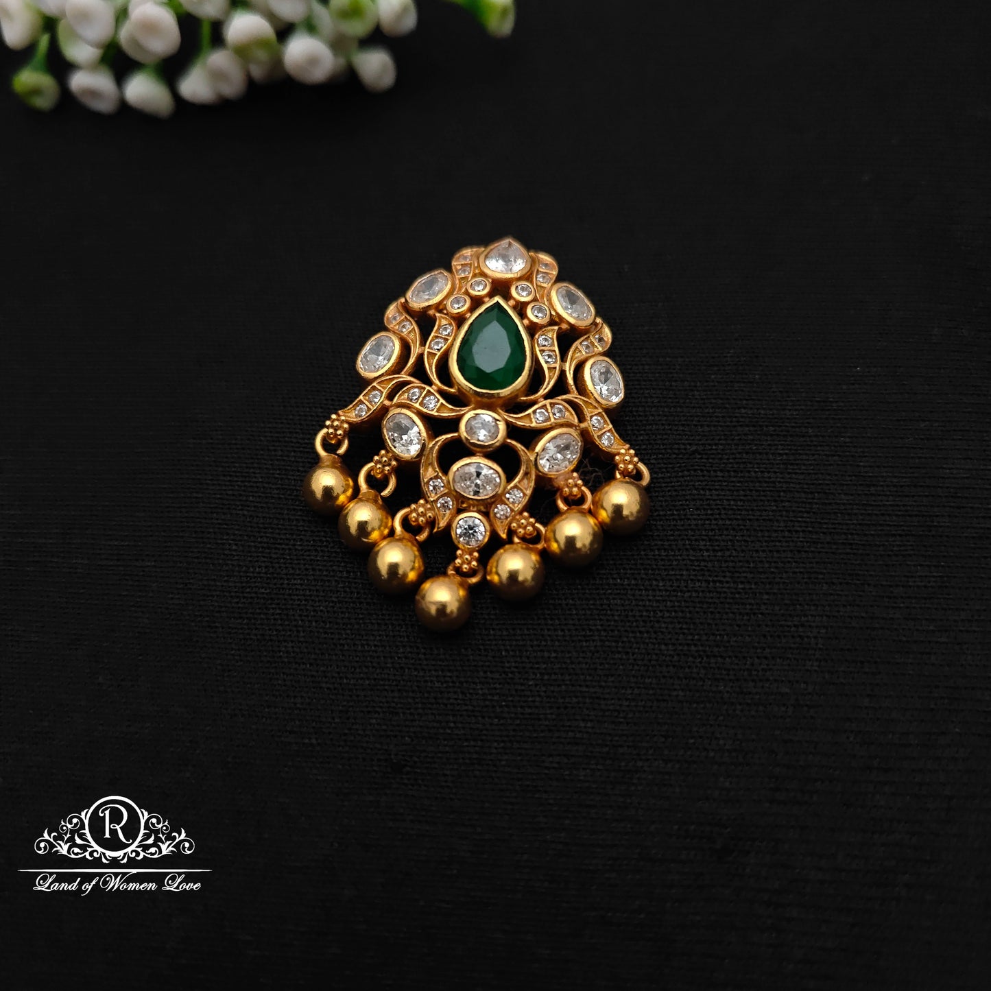 92.5 Silver Stone Pendant-RCCP476
