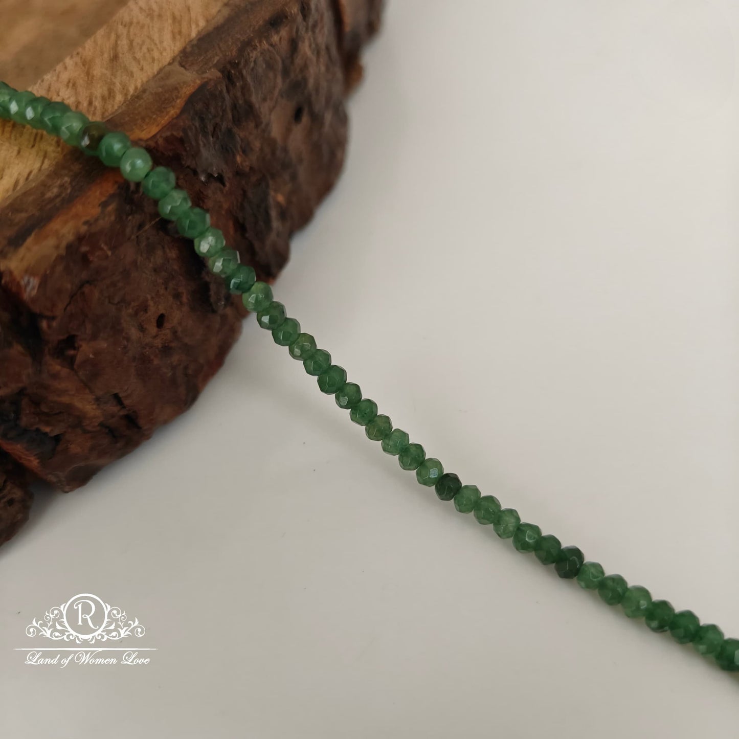 GREEN CUTTING BEADS-RCJM183
