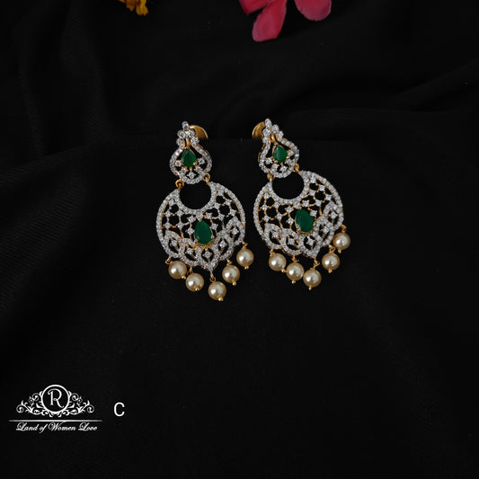 92.5 silver simple and Cute necklace with earrings -RCM091247