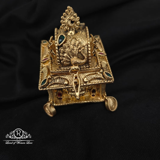 SILVER with GOLD POLISH KUMKUM BHARANI-RCRS120