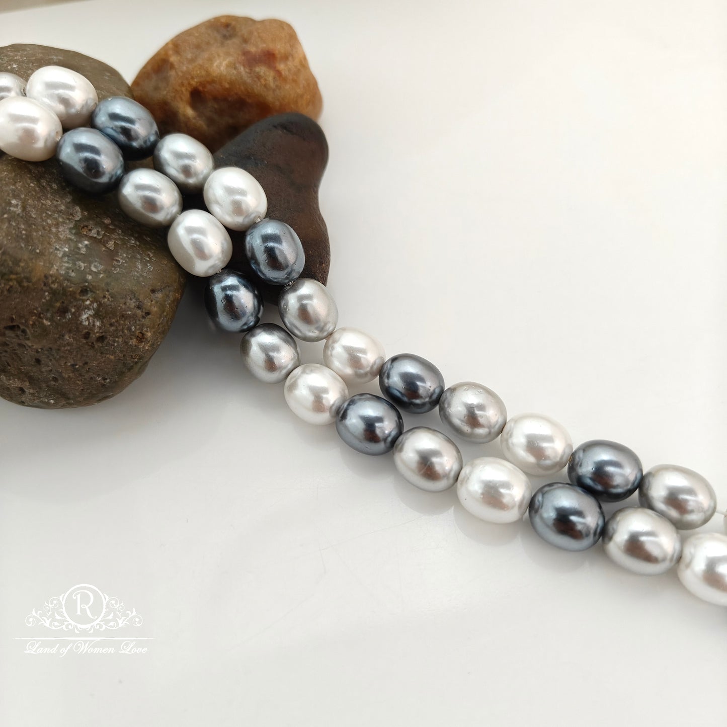 Oval shape pearls -RCJM250
