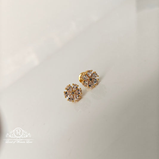 92.5 Silver white  Earrings-RCJR1113-2