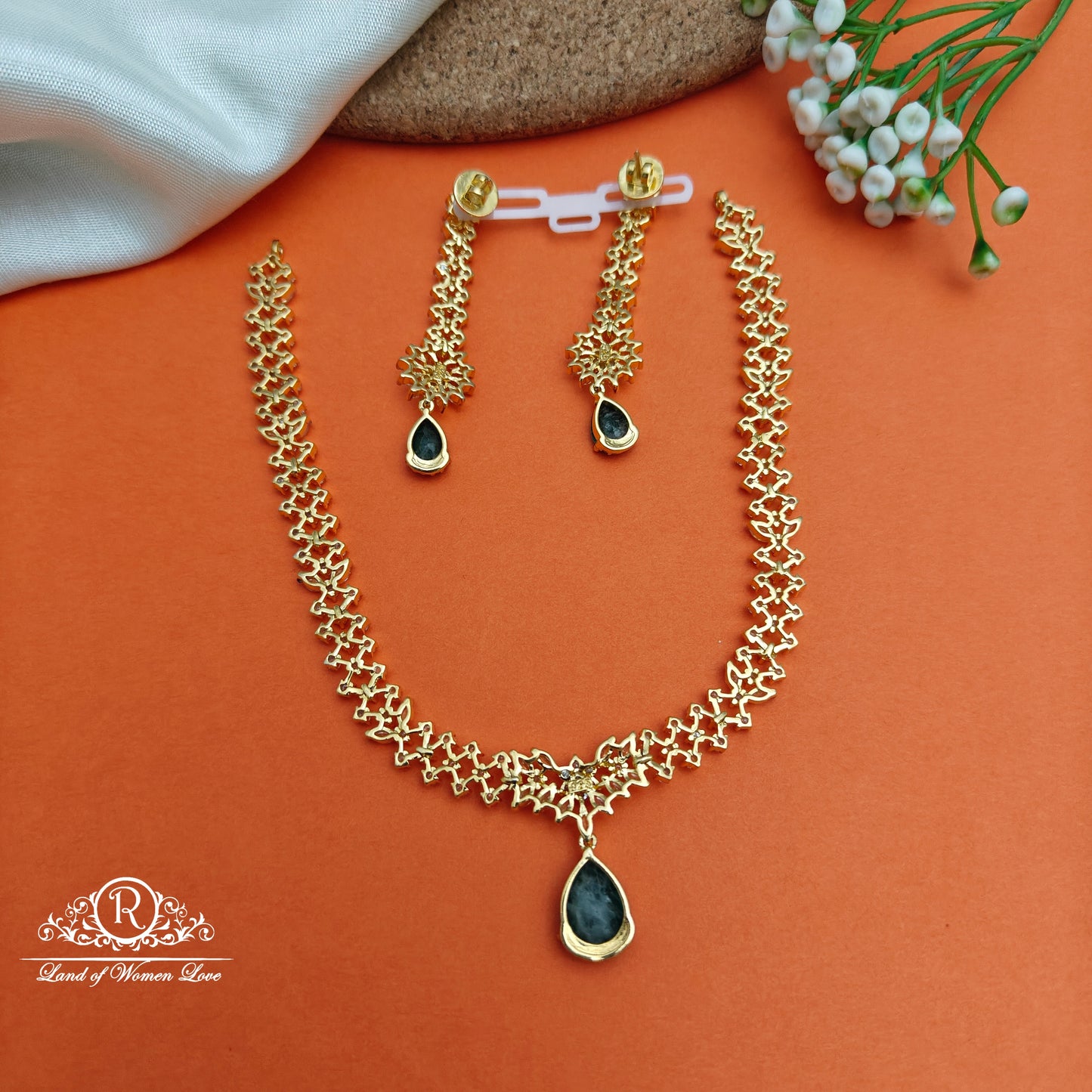 92.5 Silver Diamond Finishing Pendant-RCCP471