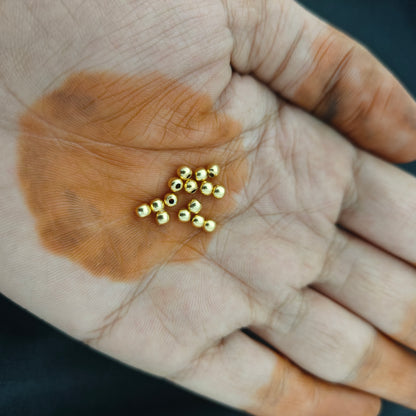 92.5 silver 3.5mm gold balls -RCAA17
