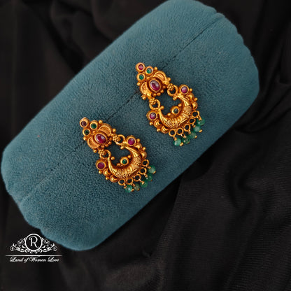 92.5 SILVER CHANDBALI EARRINGS-RCJR1054