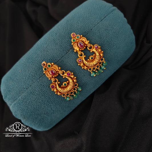 92.5 SILVER CHANDBALI EARRINGS-RCJR1054