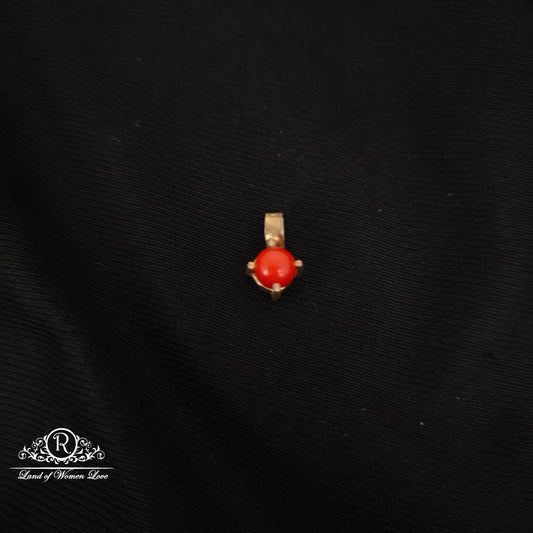 92.5 silver simple and Cute coral locket -RCH1030