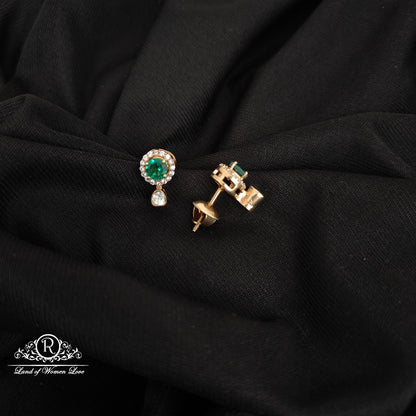 92.5-SILVER MOSSINATE EARRINGS-RCG311-1