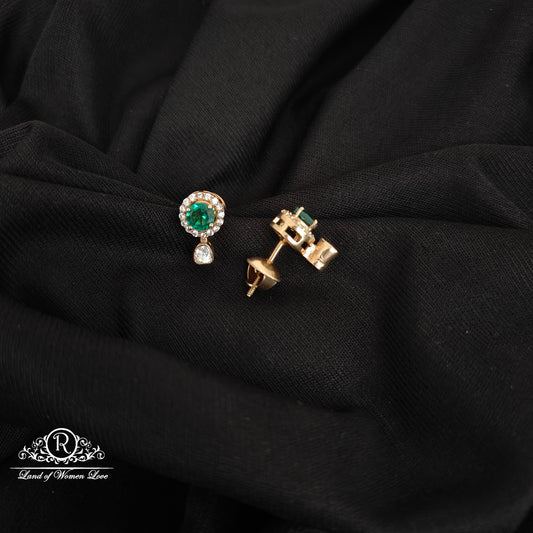 92.5-SILVER MOSSINATE EARRINGS-RCG311-1