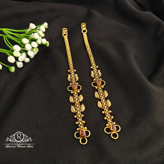 92.5 Silver Nakshi  Earchain-RCM1576