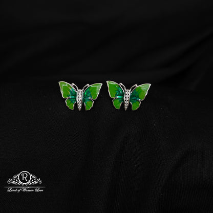 92.5 SILVER KIDS SPECIAL  BUTTERFLY EARRINGS-RCG359-3
