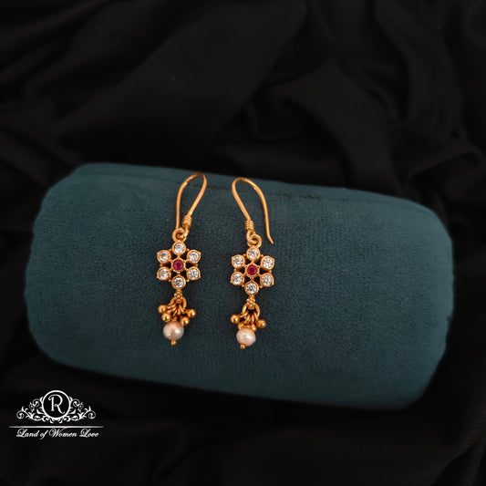 92.5 SILVER HOOK MODEL EARRINGS-RCZP055