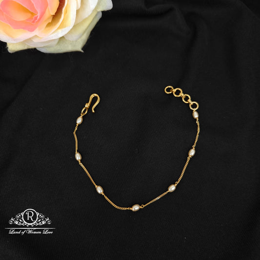 92.5 Silver single Line Pearl Bracelet-RCJR1144