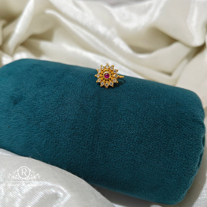 92.5 Silver flower design nosepin-RCR088