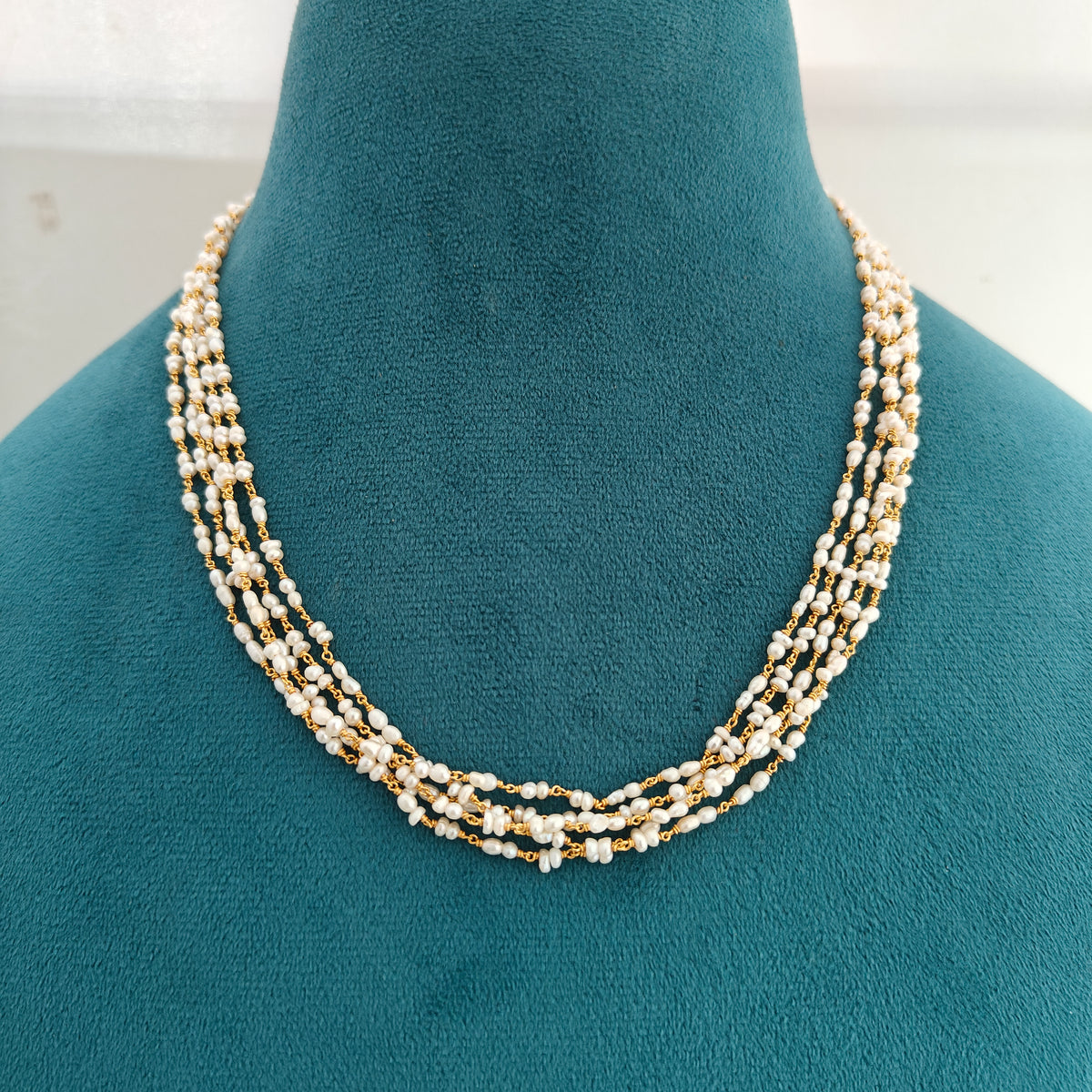 92.5 Silver Pearls Mala-RCH836