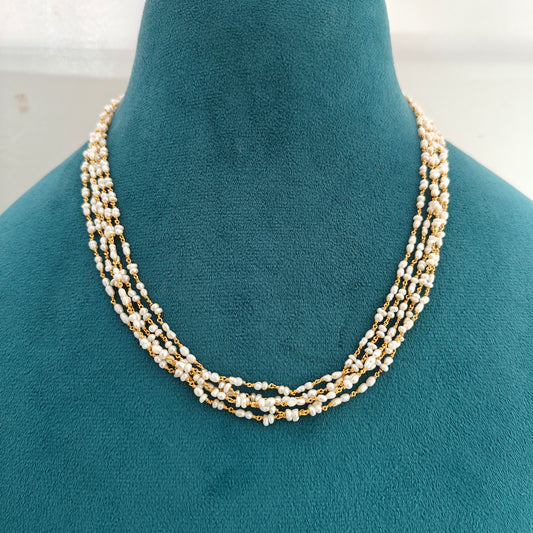 92.5 Silver Pearls Mala-RCH836