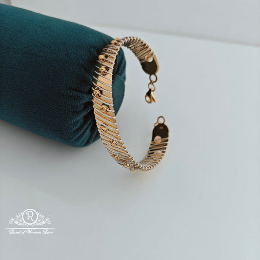 92.5 silver 2 tone italian Bracelet-RCMC007