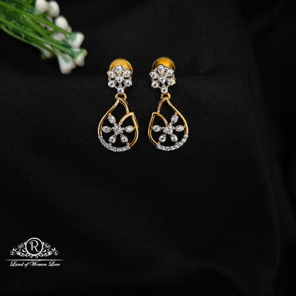 92.5 SILVER STONE EARRINGS-RCHD068