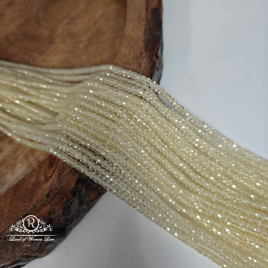 Light yellow colour cz beads -RCMR31-5