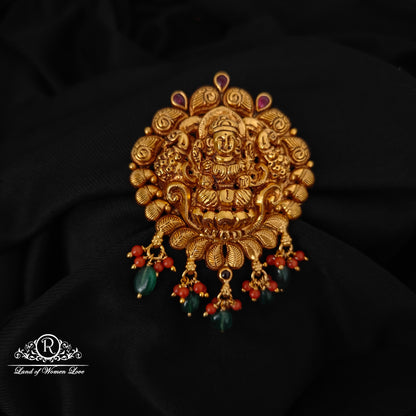 92.5-SILVER LAKSHMI DEVI PENDANT-RCZ975