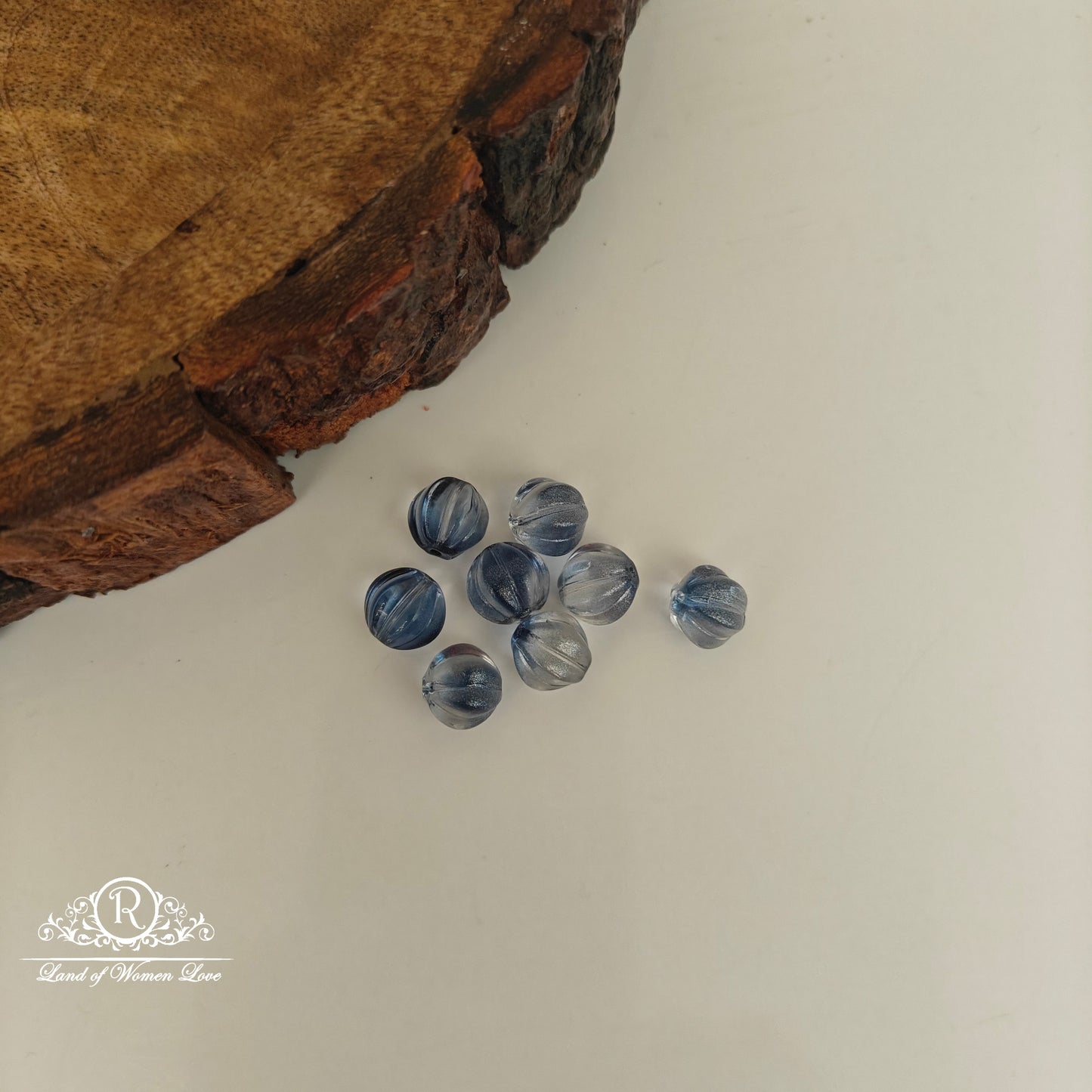 GLASS PUMPKIN BEADS-RCJM252