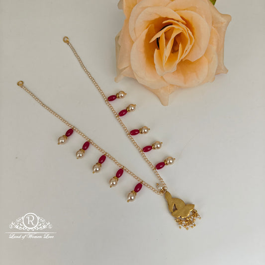 92.5 Silver pearl chocker-RCH1208