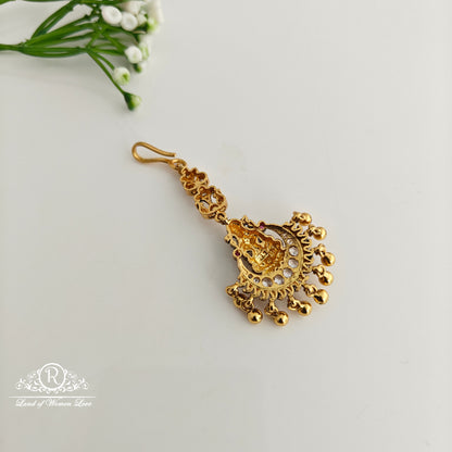 92.5 silver Lakshmi Devi design tikka-RCR327