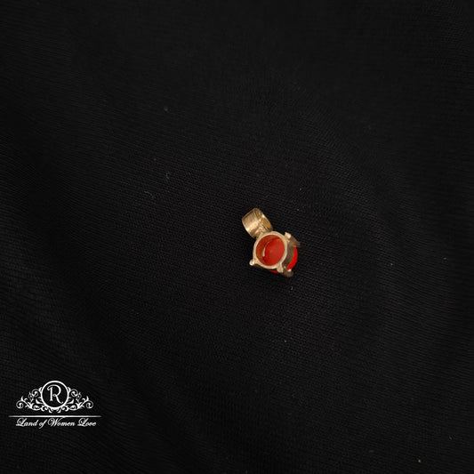 92.5 silver simple and Cute coral locket -RCH1030