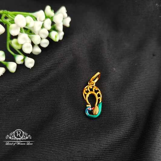 92.5 Silver Peacock Locket-RCR085