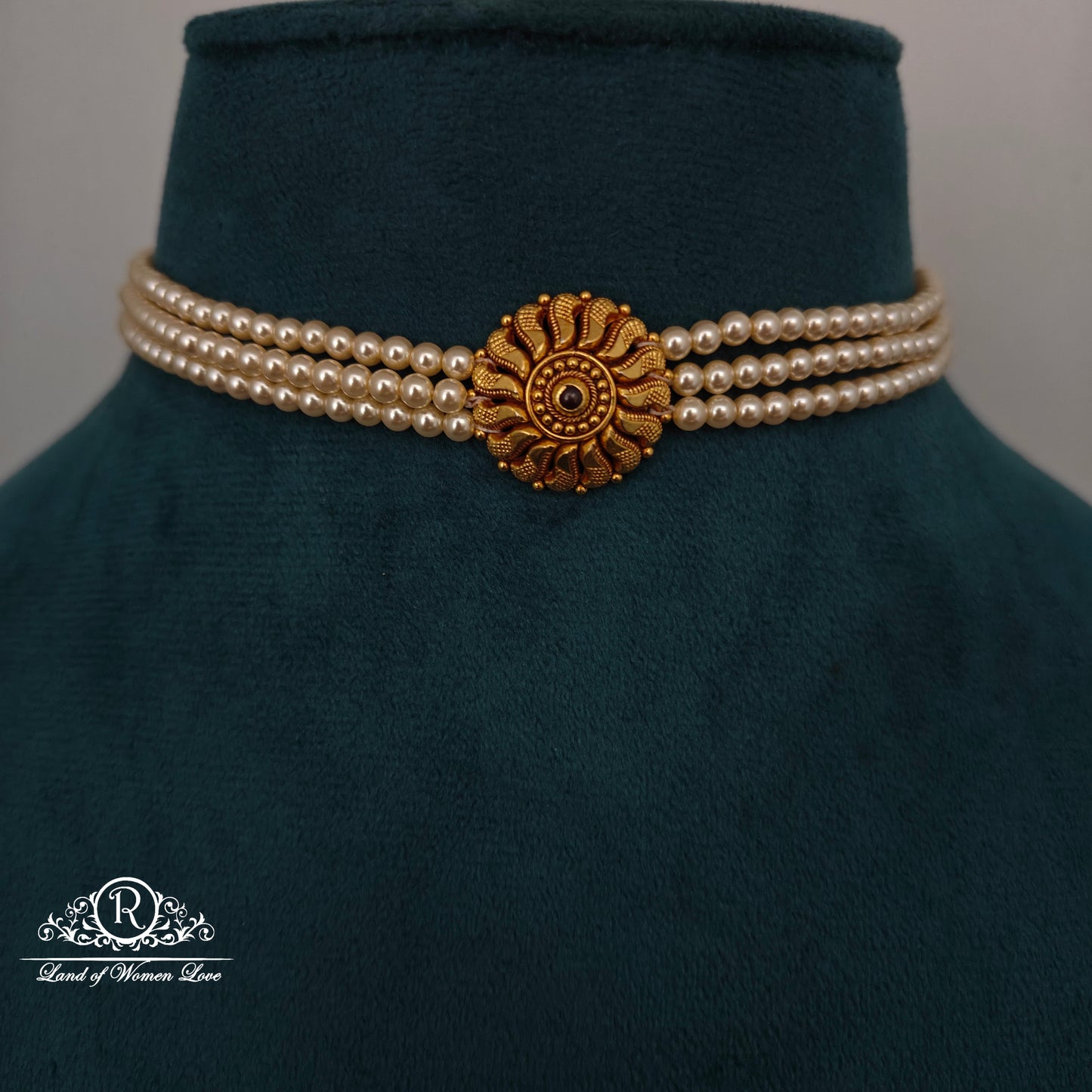 92.5 SILVER PEARL CHOCKER-RCH1069