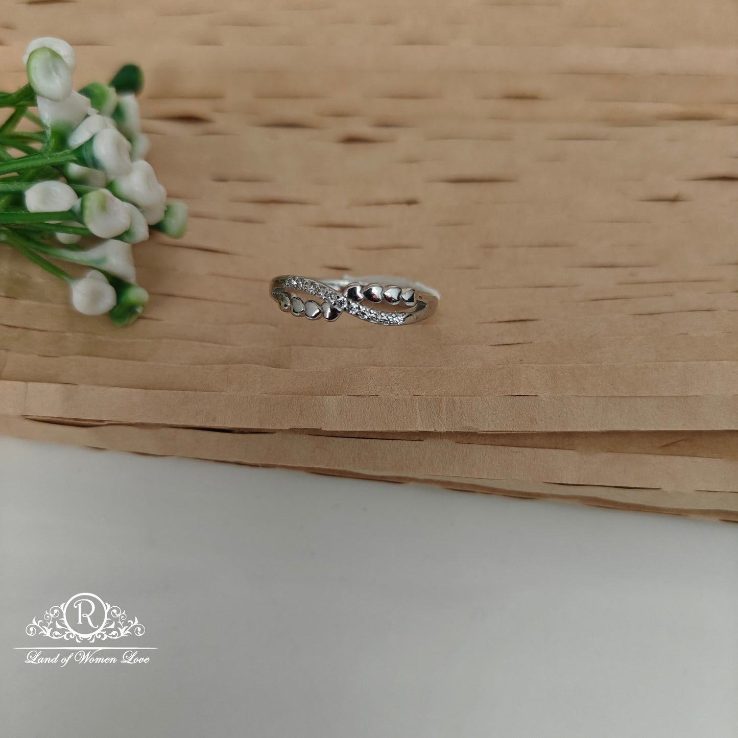 92.5 SILVER FANCY  FINGER RING -RCG340