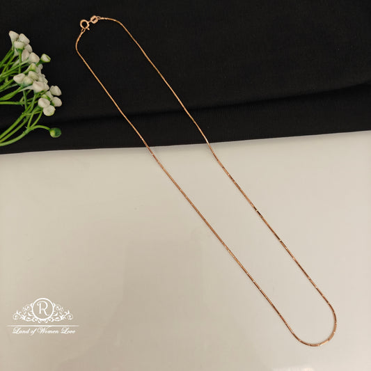 92.5 SILVER ROSE GOLD CHAIN-RCG359-4