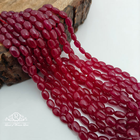 Ruby chatan manyia beads -RCJM213