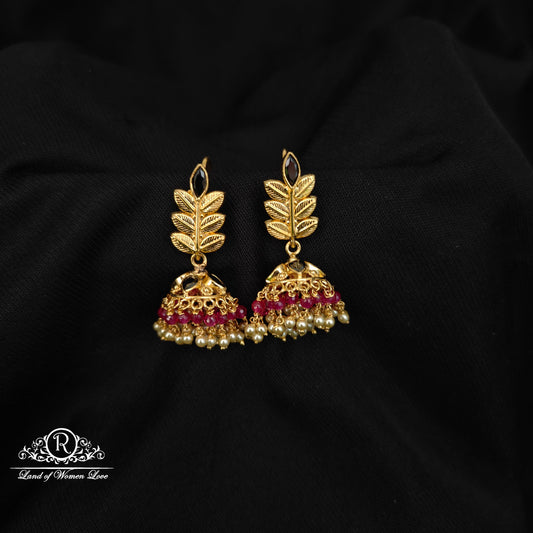 92.5 SILVER CHANGEABLE JUMKAS DESGIN EARRINGS-RCBH011