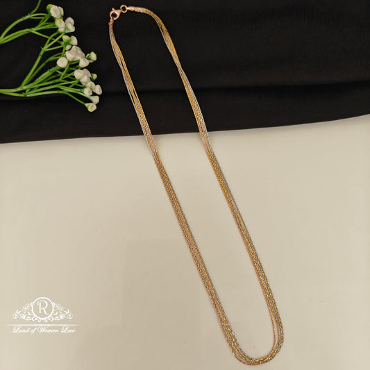 92.5 SILVER THREE TONE CHAIN-RCG359-11