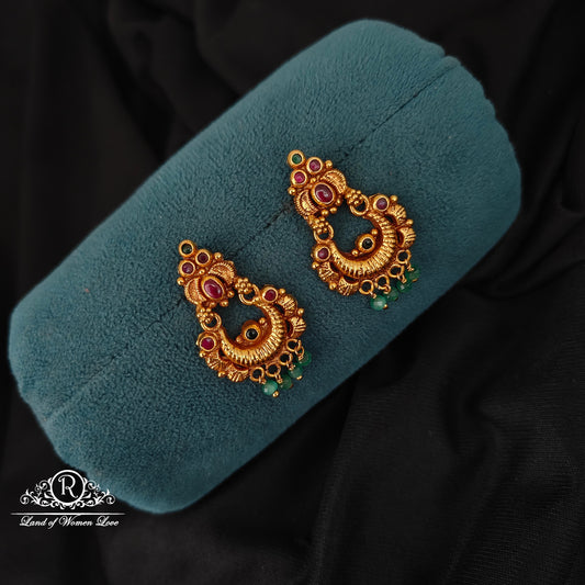 92.5 SILVER CHANDBALI EARRINGS-RCJR1055