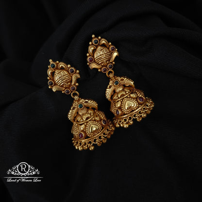 92.5 SILVER  PEACOCK JUMKAS-RCP185