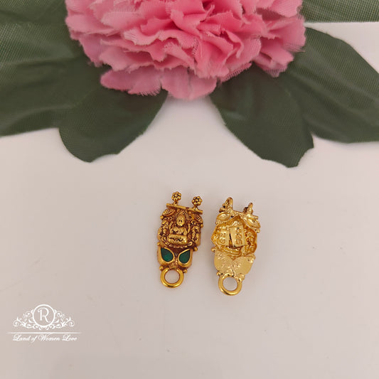 92.5-SILVER LAKSHMI DEVI  SIDE LOCKETS -RCZ1051