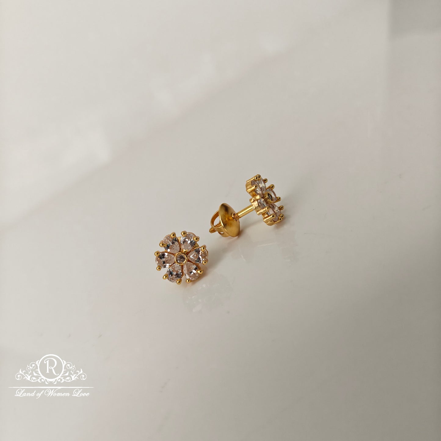 92.5 Silver Changble Model  Earrings-RCJR1112