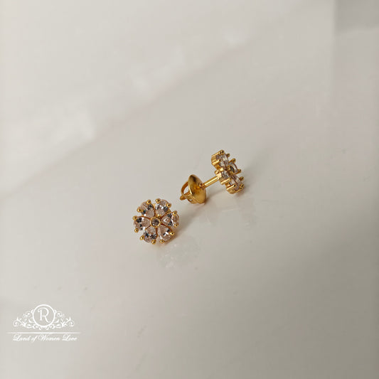 92.5 Silver white  Earrings-RCJR1113-2