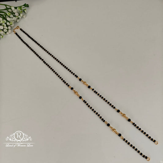 92.5 SILVER BLACK BEADS-RCDS0525